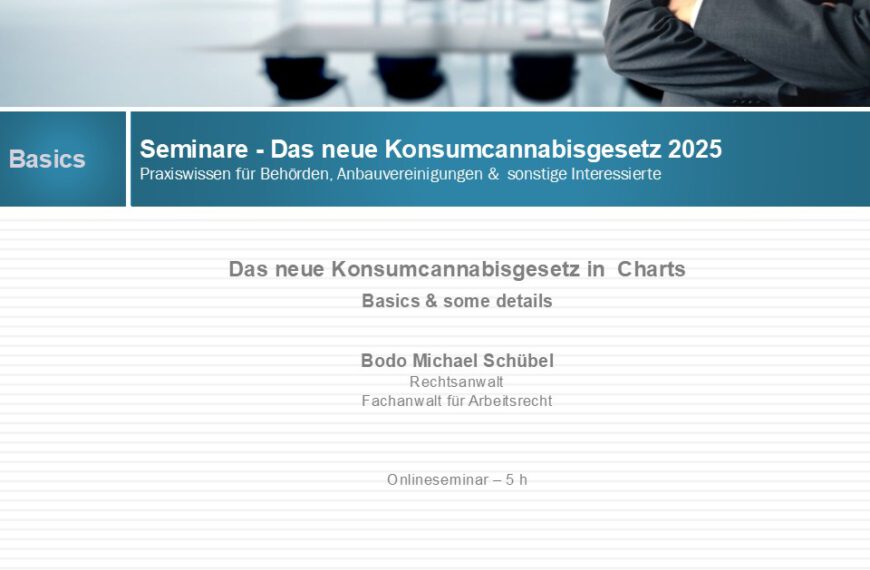 Das neue Konsumcannbisgesetz (KCanG)