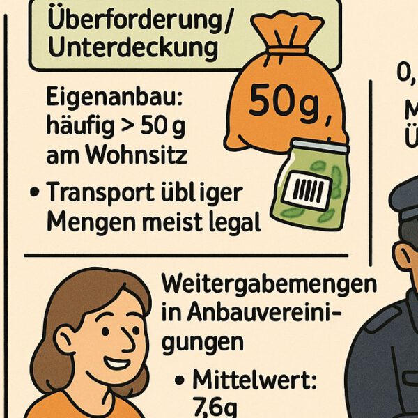 EKOCAN: Erste Bilanz zum Konsumcannabisgesetz – Evaluation der Besitz- und Weitergabemengen
